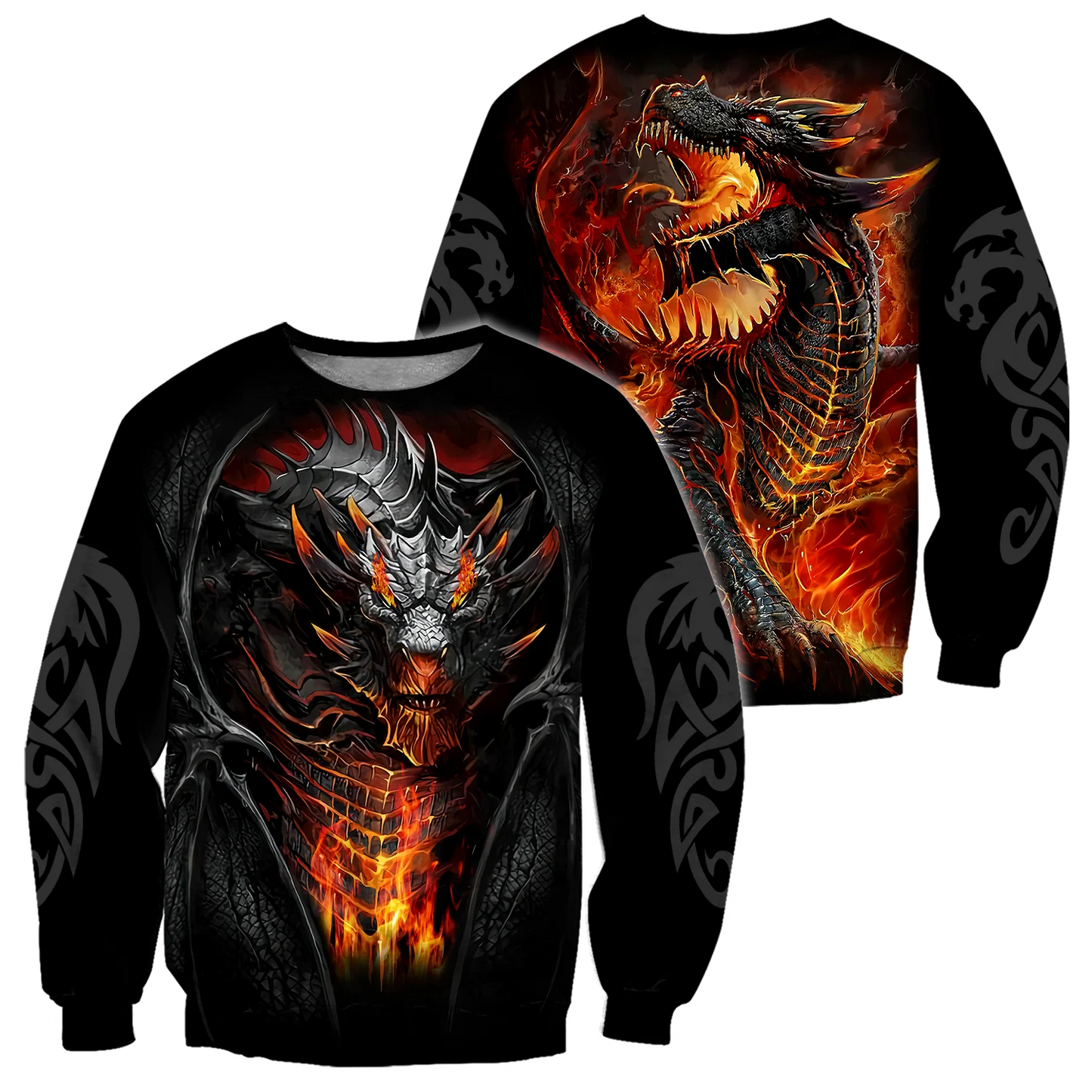 Prekrasna muška uniseks majica s kapuljačom s 3D printom tetovaže vatrenog zmaja, jesenski streetwear ležerna jakna trenirka KJ747