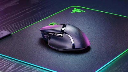 Original Razer Basilisk V3 X HyperSpeed anpassningsbar trådlös gamingmus med 18K optisk sensor, Chroma RGB och 9 programmerbara kontroller