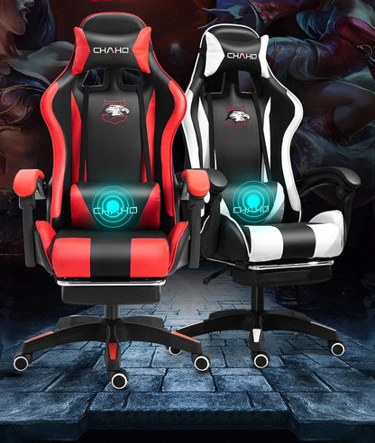 Joylive WCG Ergonomic Gaming Chair Leather Computer Chair Reclining Racing Office Chair with Adjustable Armrests for Gaming Room