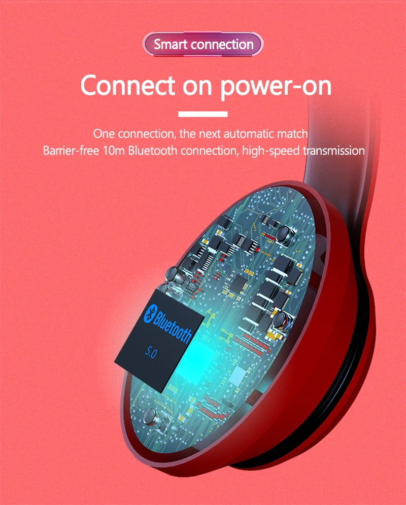 Lenovo HD200 Bluetooth Wireless Headphones – Noise Cancelling Over-Ear Gaming Headset with HiFi Stereo Sound & Microphone