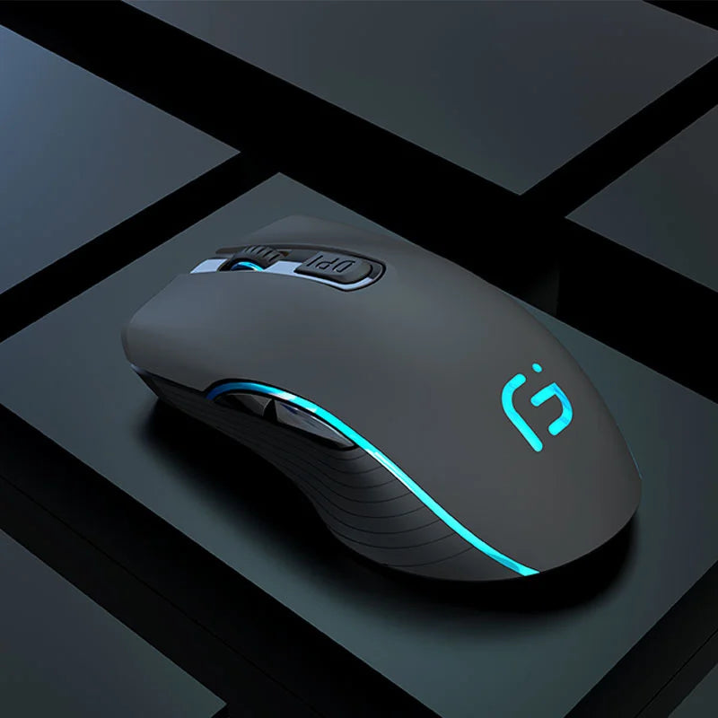 Rechargeable Wireless Bluetooth Mouse, Silent Ergonomic Wireless Mouse with 2400 DPI for Laptop, MacBook, iPad, Tablet, PC & Office