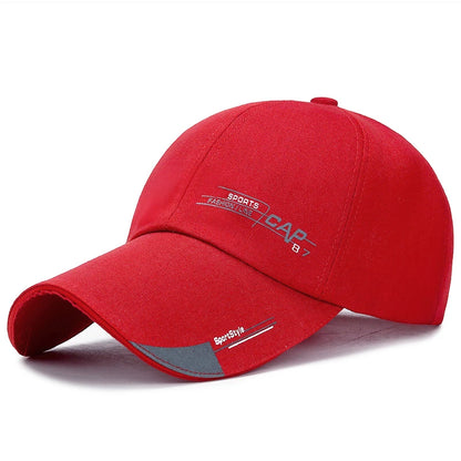Spring Summer Baseball Cap Embroidered Canvas Sun Hat Outdoor Sports Cap Mens Hat for Fish Fashion Long-brimmed Golf cap 2022