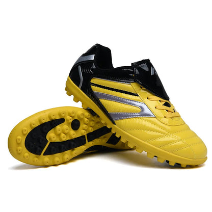 Chaussures de football pour homme, chaussures de sport, nouvelles, en cuir, grandes tailles, tige haute, crampons, baskets d'entraînement, confortables