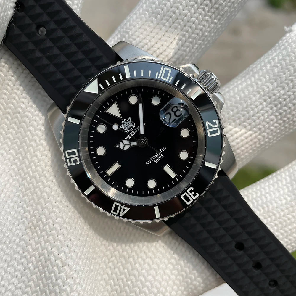 SD1953 stark nachgefragte Keramiklünette 41mm Steeldive 30ATM wasserdichte NH35 Automatik-Herren-Taucheruhr Reloj