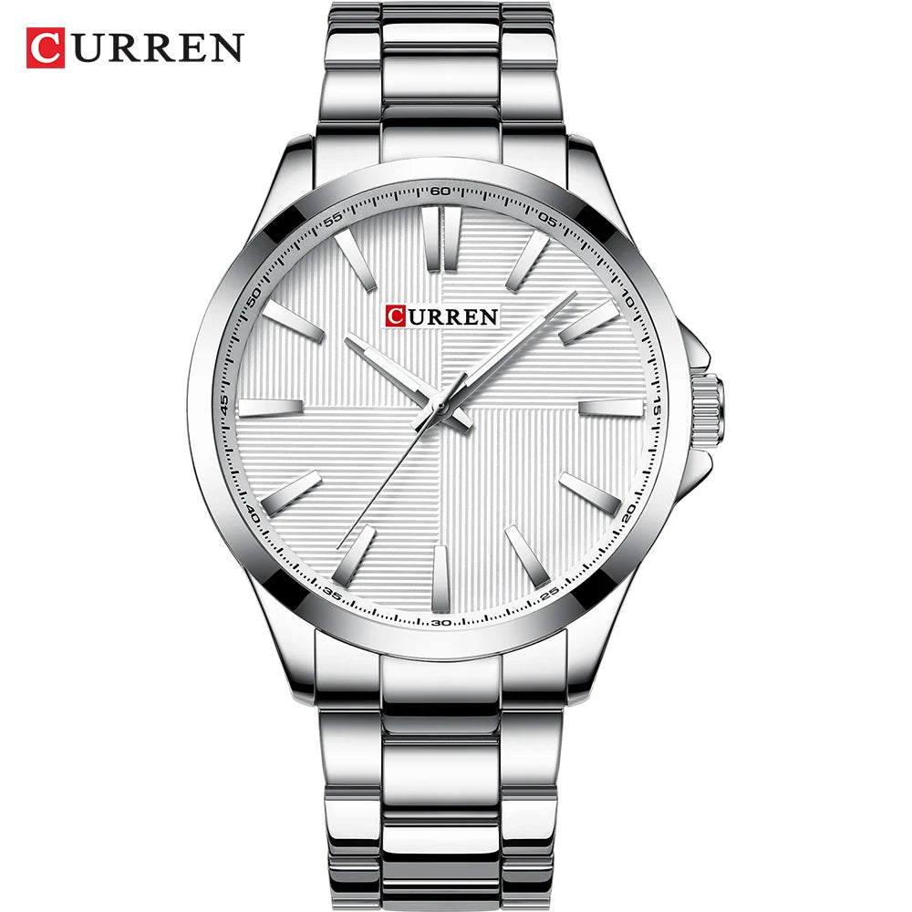 CURREN Men’s Watch – Luxury model, water-resistant, military style, stainless steel – Sports wristwatch (ref. 8322)