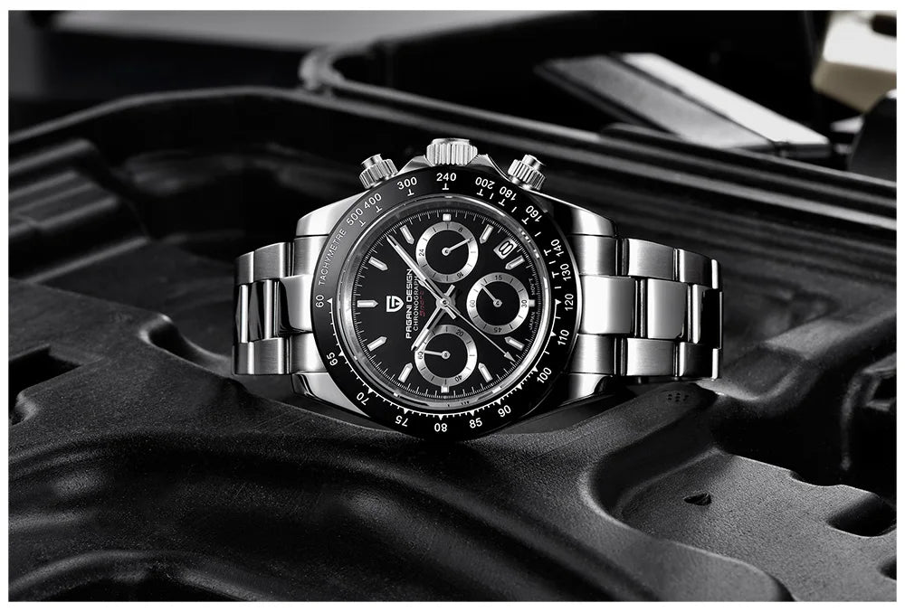 2026 New PAGANI DESIGN Chronograph Luxury Quartz Wrist Watch For Men Automatic Date 100M Waterproof JAPAN VK63 Movt Reloj Hombre