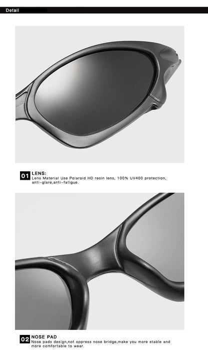 DOHOHDO Brand Design Polarized Sunglasses Men's Driving Sun Glasses Small Size Unique Frame Outdoor Sports Goggles Eyewear UV400