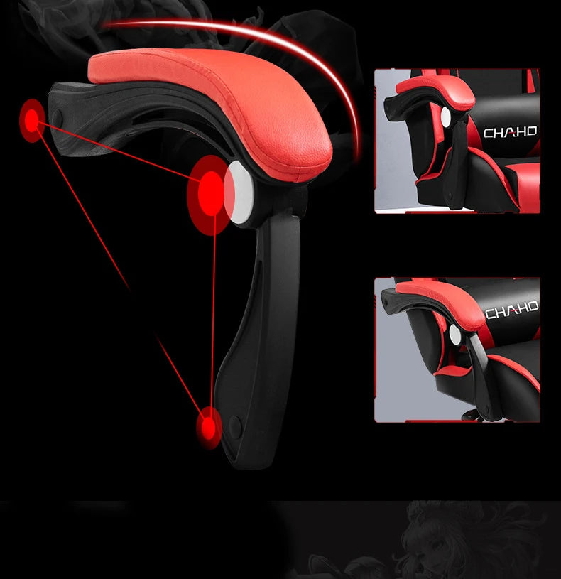 Joylive WCG Ergonomic Gaming Chair Leather Computer Chair Reclining Racing Office Chair with Adjustable Armrests for Gaming Room