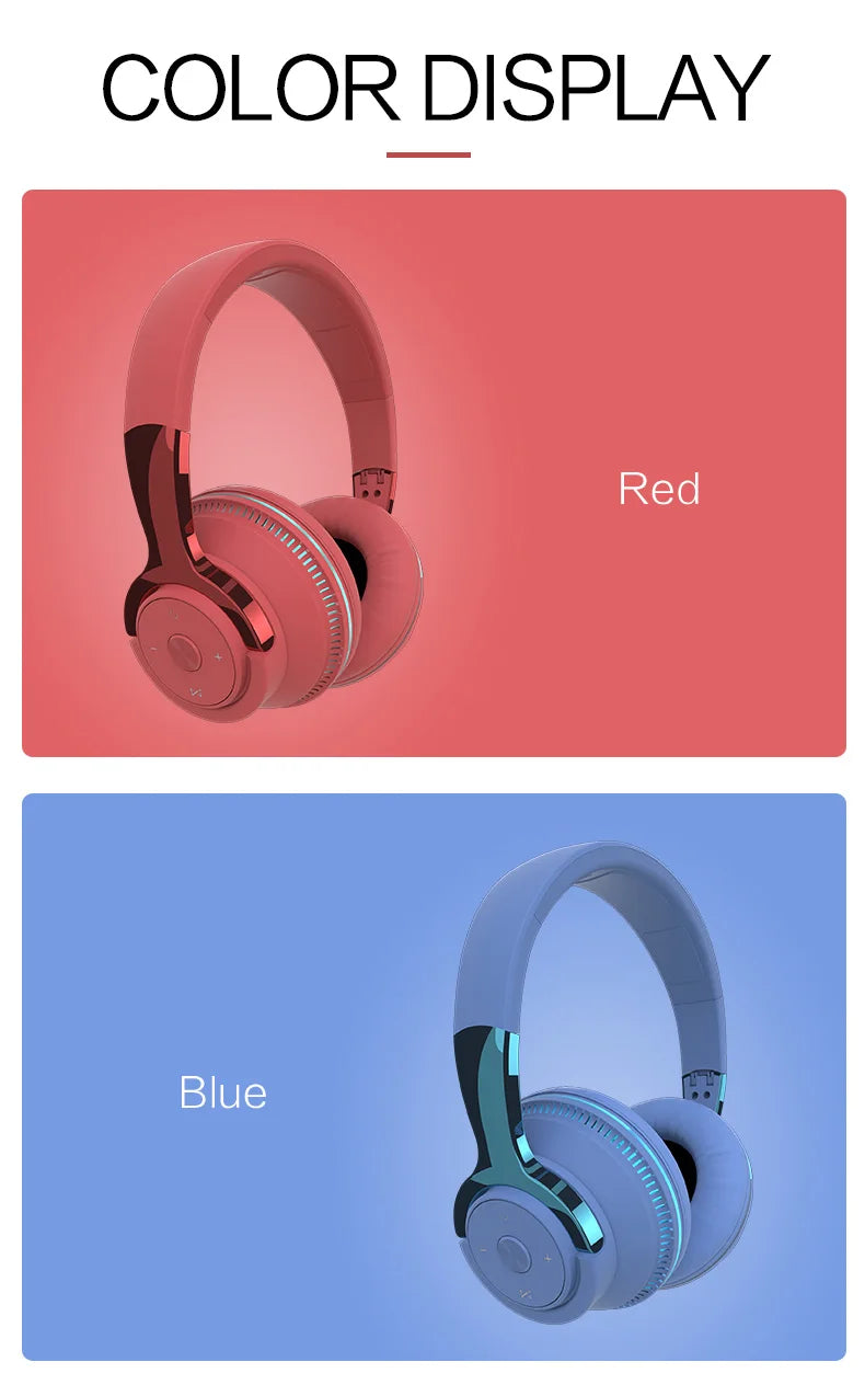 Bluetooth TV Headphones Wireless with Microphone, Noise Cancelling Stereo Headset with USB Adapter, Bluetooth 5.0 Foldable Bass Headphones for TV, Gaming & PC