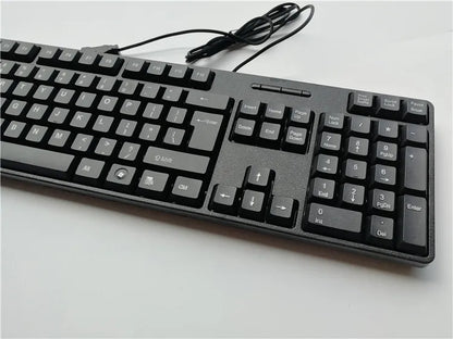 Multilingual USB Wired 104 Keys Gaming Keyboard – Spanish French Russian Arabic English Keyboard for PC & Desktop Computer