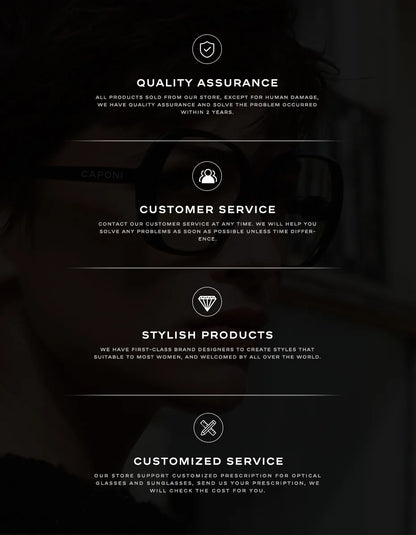 CAPONI Gradient Women's Sunglasses Polarized Fashion Brand Designer Sun Glasses Anti UV Ray Original Decorative Shades CP21015