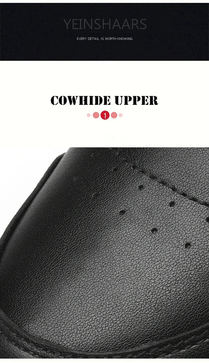 FUQIAO New High Top Elevator Shoes Casual Men Sneakers Heightening Height Increase 8cm Cow Split Leather Leisure Designer Shoes