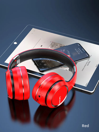 Lenovo HD200 Bluetooth Wireless Headphones – Noise Cancelling Over-Ear Gaming Headset with HiFi Stereo Sound & Microphone
