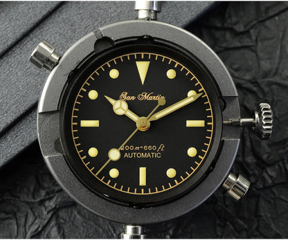 San Martin Vintage 38mm 6200 Diver Watch New Upgraded for Men Luxury NH35 Automatic Mechanical Sapphire Waterproof 200m Relojes