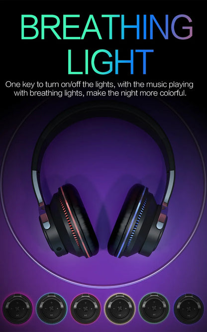 Bluetooth TV Headphones Wireless with Microphone, Noise Cancelling Stereo Headset with USB Adapter, Bluetooth 5.0 Foldable Bass Headphones for TV, Gaming & PC