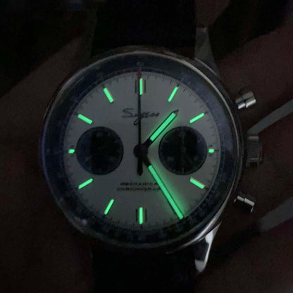Limited Edition Official Pilot Mechanical Watch Chronograph ST19 Original Military 40MM Men Wristwatch Mechanical Panda Watches