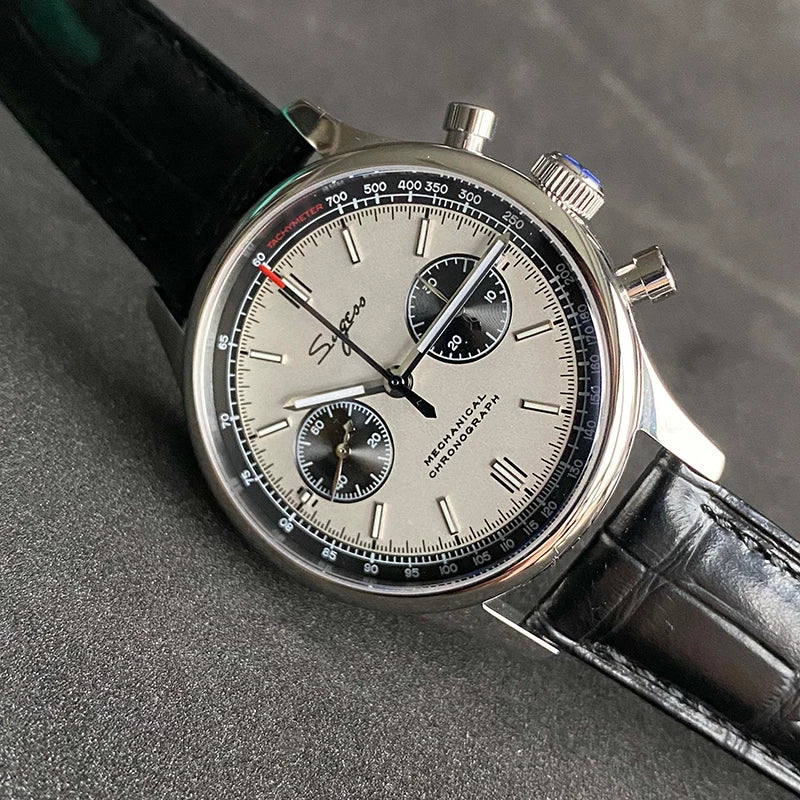 Limited Edition Official Pilot Mechanical Watch Chronograph ST19 Original Military 40MM Men Wristwatch Mechanical Panda Watches