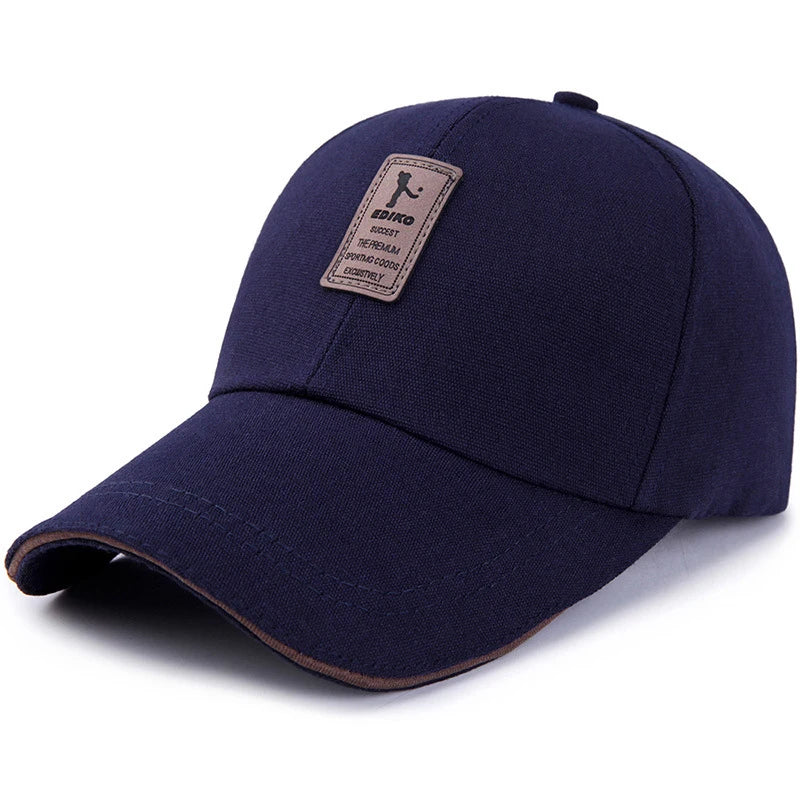 Spring Summer Baseball Cap Embroidered Canvas Sun Hat Outdoor Sports Cap Mens Hat for Fish Fashion Long-brimmed Golf cap 2022