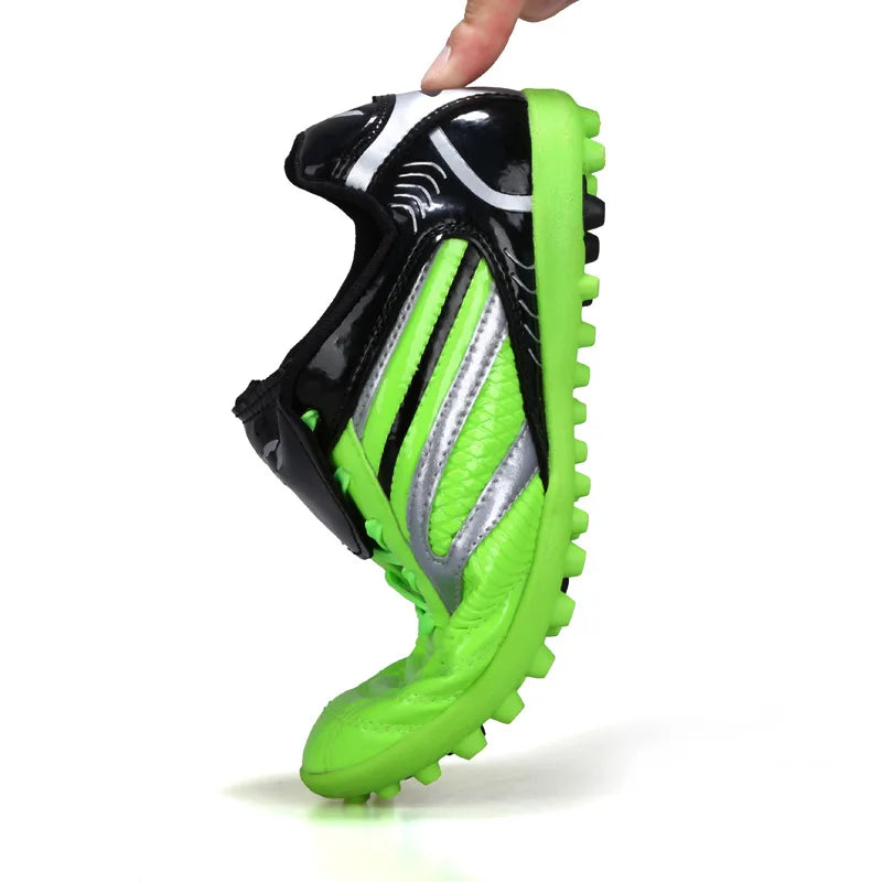 Chaussures de football pour homme, chaussures de sport, nouvelles, en cuir, grandes tailles, tige haute, crampons, baskets d'entraînement, confortables