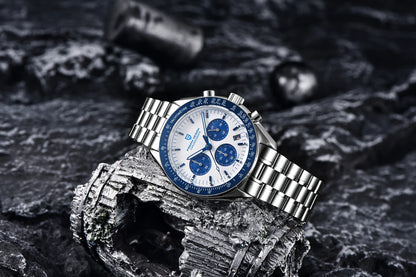 PAGANI DESIGN Planetary Series Saturn Light Tan Quarzuhr für Herren Speed Chronograph AR-Saphirglas Armbanduhr für Herren 2026 Neu