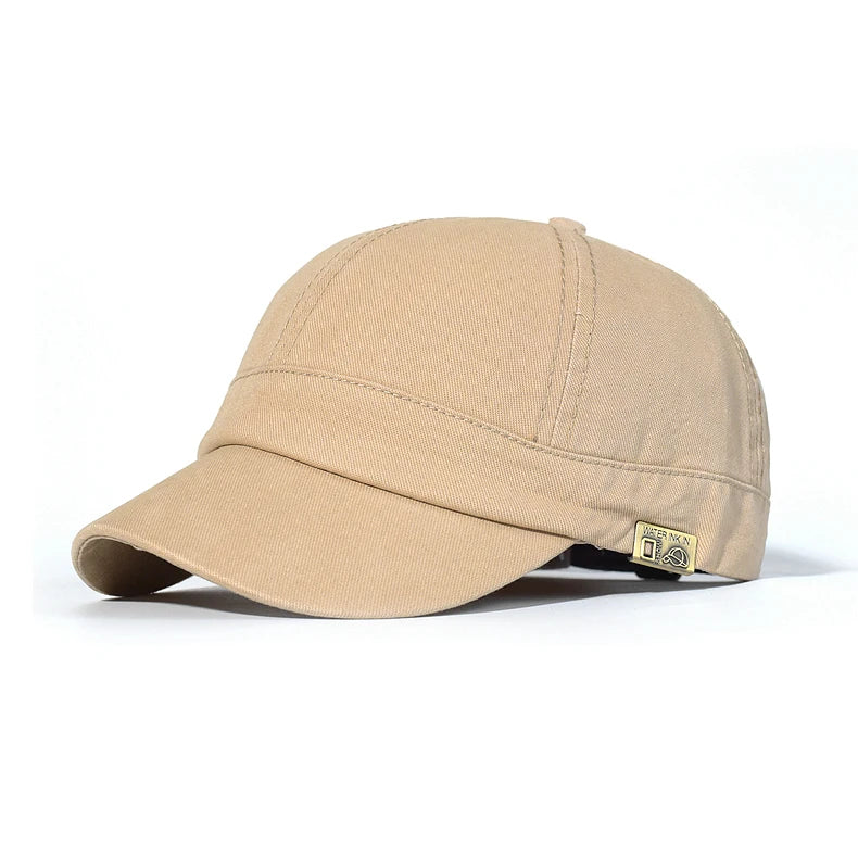Short Brim Baseball Cap Cotton Men Women Soft Vintage Dad Hat Adjustable Trucker Style Low Profile Caps