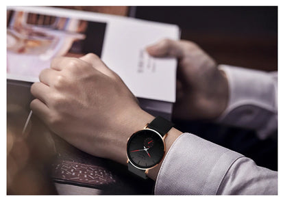 LIGE herenhorloge – Sportieve en trendy stijl, luxemerk, waterdicht, strak en ultradun ontwerp, quartzhorloge voor heren.