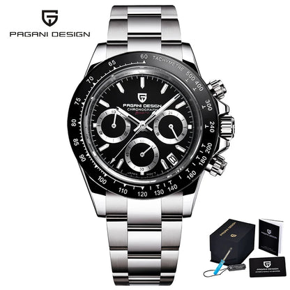 2026 New PAGANI DESIGN Chronograph Luxury Quartz Wrist Watch For Men Automatic Date 100M Waterproof JAPAN VK63 Movt Reloj Hombre