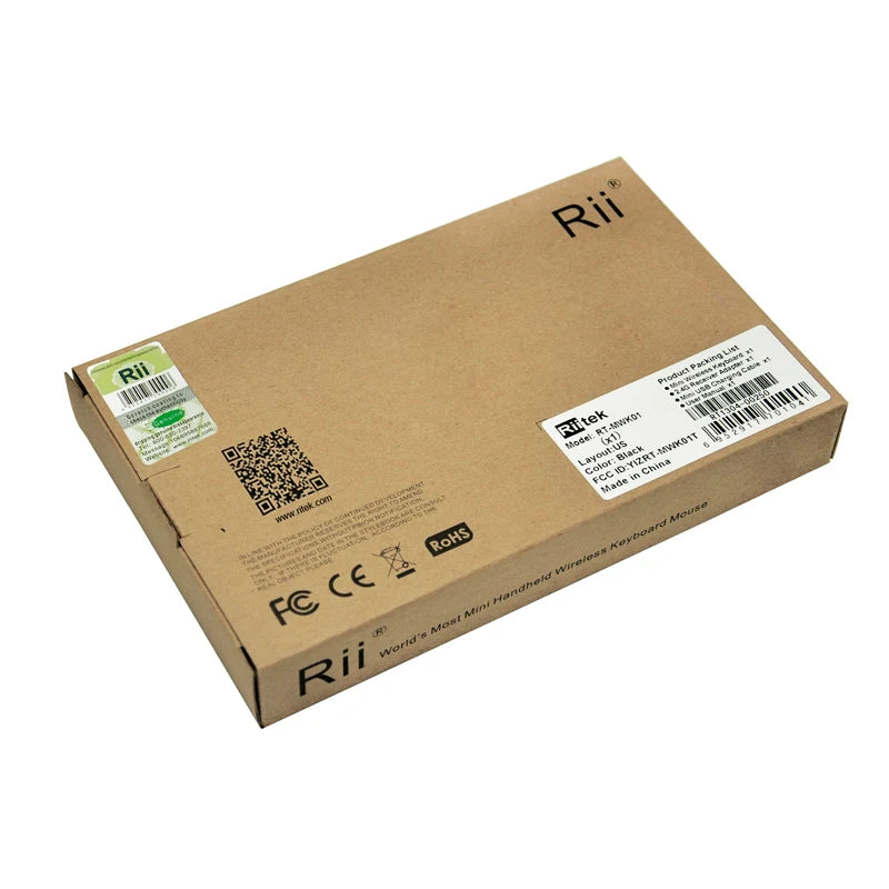 Original Rii X1 2.4GHz Mini Wireless Keyboard English/RU/ES/FR Keyboards with TouchPad for Android TV Box/PC/Laptop