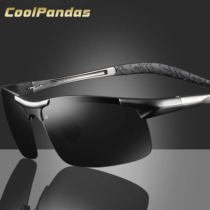 Classic Aluminum Magnesium Frame Sunglasses Polarized Men Military Goggles Anti-Glare Driving Glasses UV400 Oculos masculino