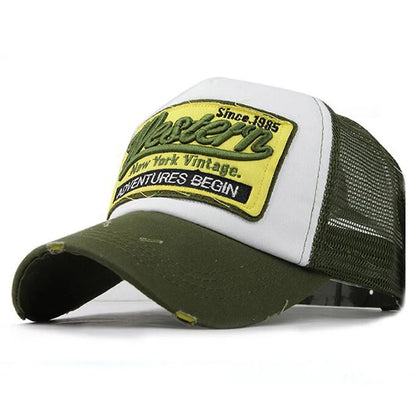 FS Brand gulgrøn mesh-truckerhat, sommer- og street-baseballkasketter til mænd og kvinder, modekasket med snapback, hiphop-kasket, Gorra Hombre