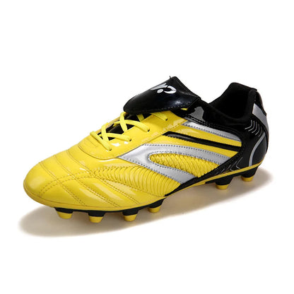 Chaussures de football pour homme, chaussures de sport, nouvelles, en cuir, grandes tailles, tige haute, crampons, baskets d'entraînement, confortables