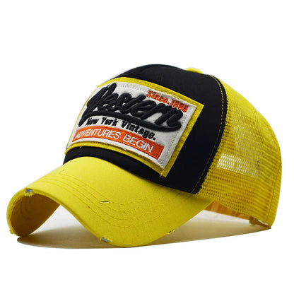 FS Brand gulgrøn mesh-truckerhat, sommer- og street-baseballkasketter til mænd og kvinder, modekasket med snapback, hiphop-kasket, Gorra Hombre