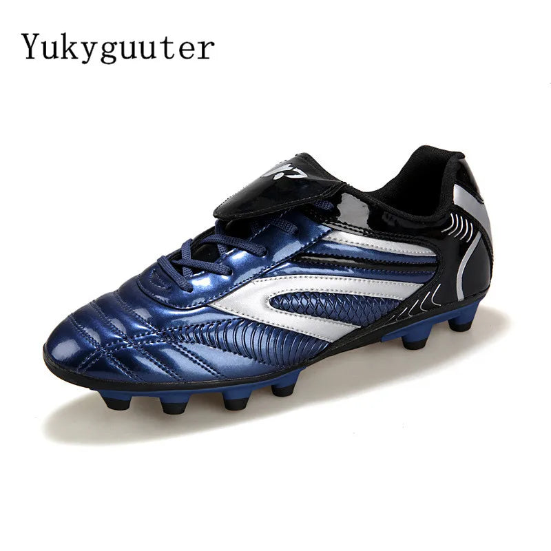 Chaussures de football pour homme, chaussures de sport, nouvelles, en cuir, grandes tailles, tige haute, crampons, baskets d'entraînement, confortables
