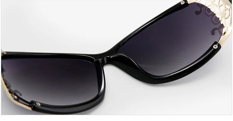 PARZIN Luxury Sunglasses Women Polarized Sun Glasses For Driving Vintage Female Ladies Shades Sunglasses Black With Packing PZ18