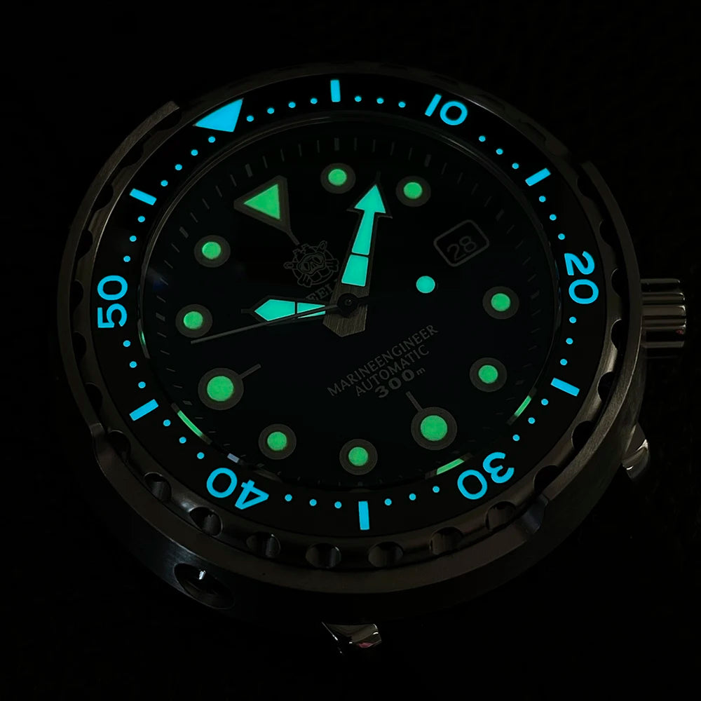 STEELDIVE Popular SD1975 47.5MM Case Red Dial 300M Waterproof AR Sapphire Glass Tuna Dive Mens  NH35 Automatic Watches for You