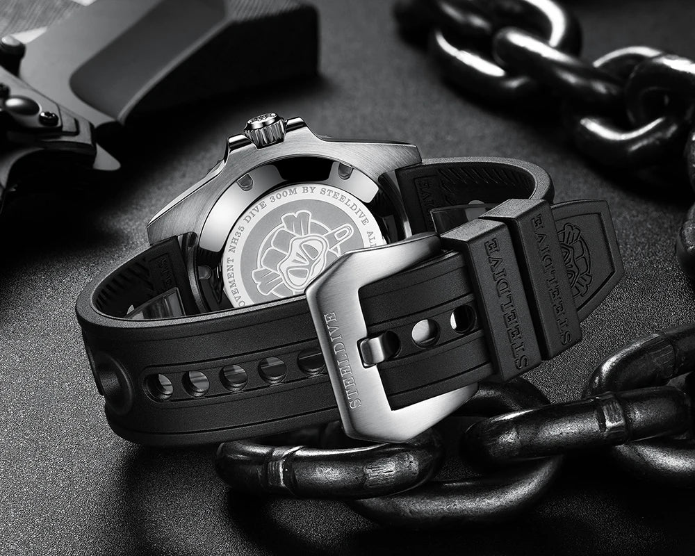 SD1953 stark nachgefragte Keramiklünette 41mm Steeldive 30ATM wasserdichte NH35 Automatik-Herren-Taucheruhr Reloj