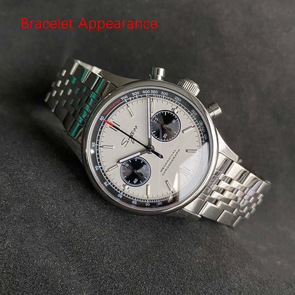 Limited Edition Official Pilot Mechanical Watch Chronograph ST19 Original Military 40MM Men Wristwatch Mechanical Panda Watches