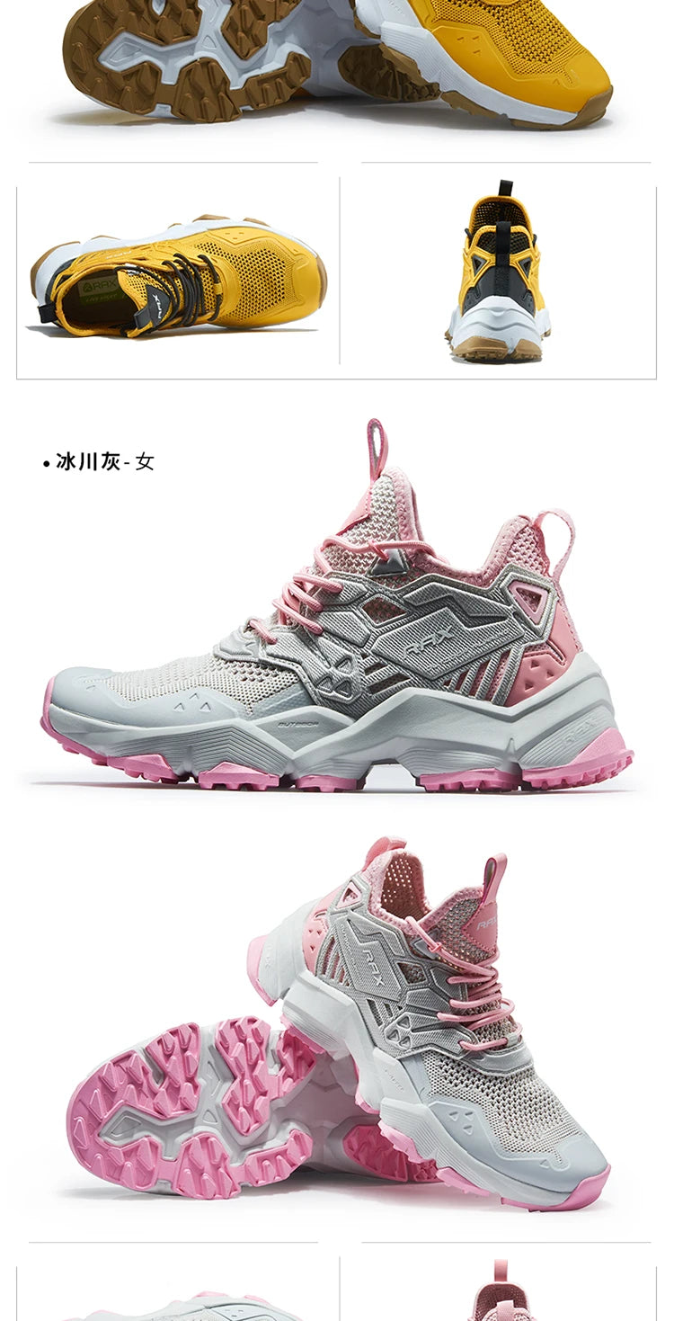 RAX Laufschuhe für Damen und Herren – Outdoor-Sportschuhe – atmungsaktive, leichte Sneaker – Obermaterial aus Air Mesh – rutschfeste Laufsohle aus Naturkautschuk