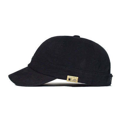 Short Brim Baseball Cap Cotton Men Women Soft Vintage Dad Hat Adjustable Trucker Style Low Profile Caps