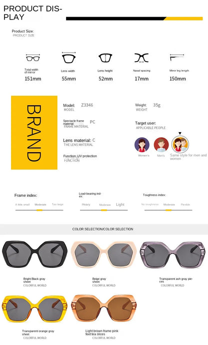 ZENOTTIC Butterfly Sunglasses Women Fashion Design Big Eyewear Shades for Ladies Uv400 Travel Oversize Sun Glasses