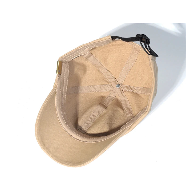 Short Brim Baseball Cap Cotton Men Women Soft Vintage Dad Hat Adjustable Trucker Style Low Profile Caps