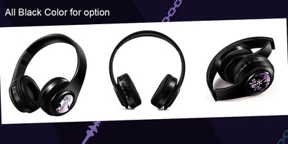 Fate Grand Order Jeanne d'Arc Anime Bluetooth Headphones Wireless Gaming Headset with Microphone, Stereo Sound, Silent Disco Earphones