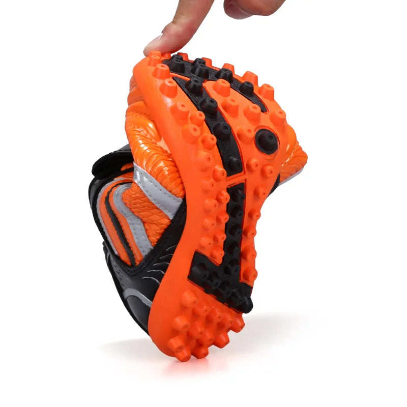 Chaussures de football pour homme, chaussures de sport, nouvelles, en cuir, grandes tailles, tige haute, crampons, baskets d'entraînement, confortables
