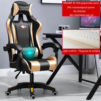 Joylive WCG Ergonomic Gaming Chair Leather Computer Chair Reclining Racing Office Chair with Adjustable Armrests for Gaming Room