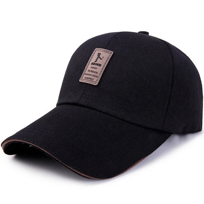 Spring Summer Baseball Cap Embroidered Canvas Sun Hat Outdoor Sports Cap Mens Hat for Fish Fashion Long-brimmed Golf cap 2022
