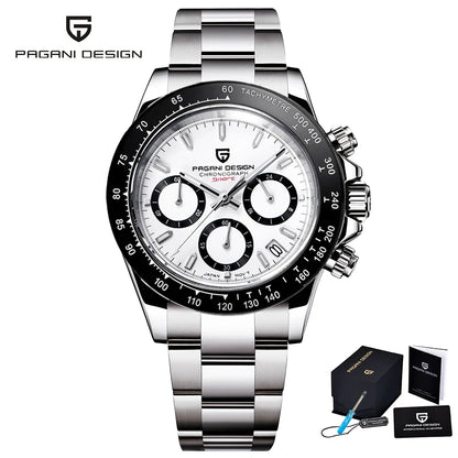 2026 New PAGANI DESIGN Chronograph Luxury Quartz Wrist Watch For Men Automatic Date 100M Waterproof JAPAN VK63 Movt Reloj Hombre