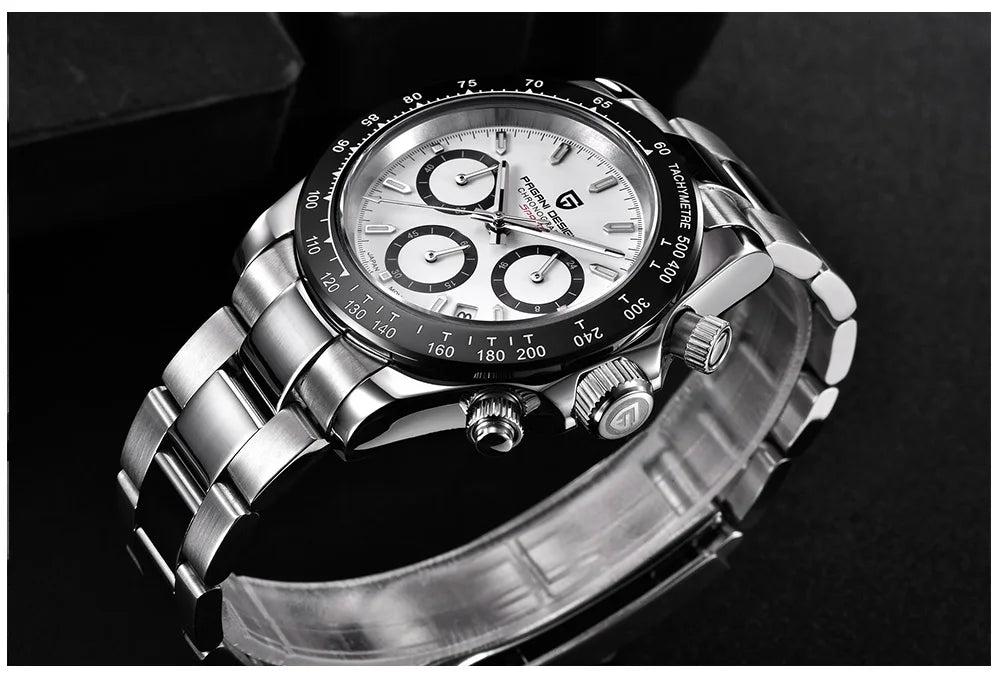 2026 New PAGANI DESIGN Chronograph Luxury Quartz Wrist Watch For Men Automatic Date 100M Waterproof JAPAN VK63 Movt Reloj Hombre