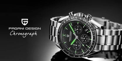 PAGANI DESIGN Planetary Series Saturn Light Tan Quarzuhr für Herren Speed Chronograph AR-Saphirglas Armbanduhr für Herren 2026 Neu