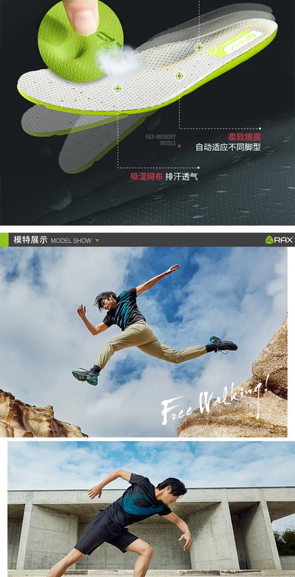 RAX Laufschuhe für Damen und Herren – Outdoor-Sportschuhe – atmungsaktive, leichte Sneaker – Obermaterial aus Air Mesh – rutschfeste Laufsohle aus Naturkautschuk
