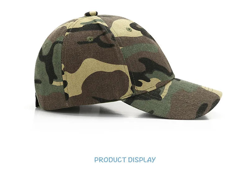 Cappellini estivi in cotone per bambini in stile mimetico, cappellini da caccia nella giungla, cappellini da baseball regolabili in stile hip-hop per neonati, maschietti e femminucce